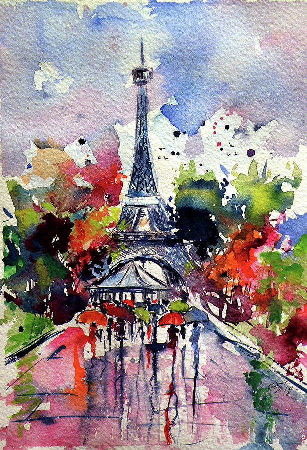 Paris II Painting by Kovacs Anna Brigitta