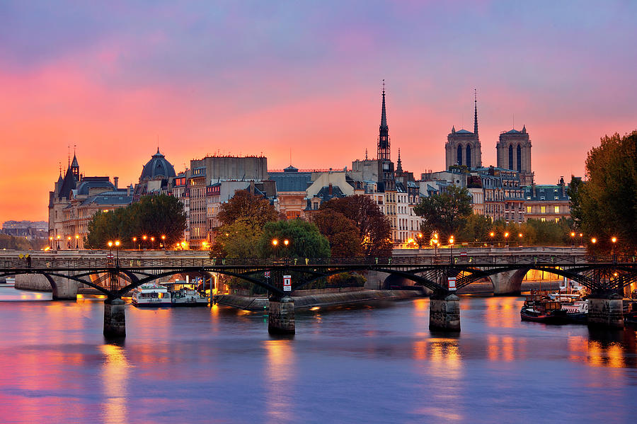 Paris Ile De La Cite And Pont Des Arts Photograph by Sylvain Sonnet