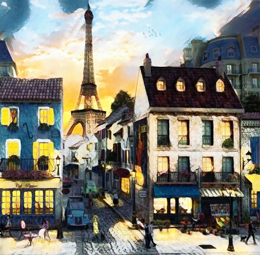 Paris Is A City Of Magic Digital Art By Julia Njord Fine Art America