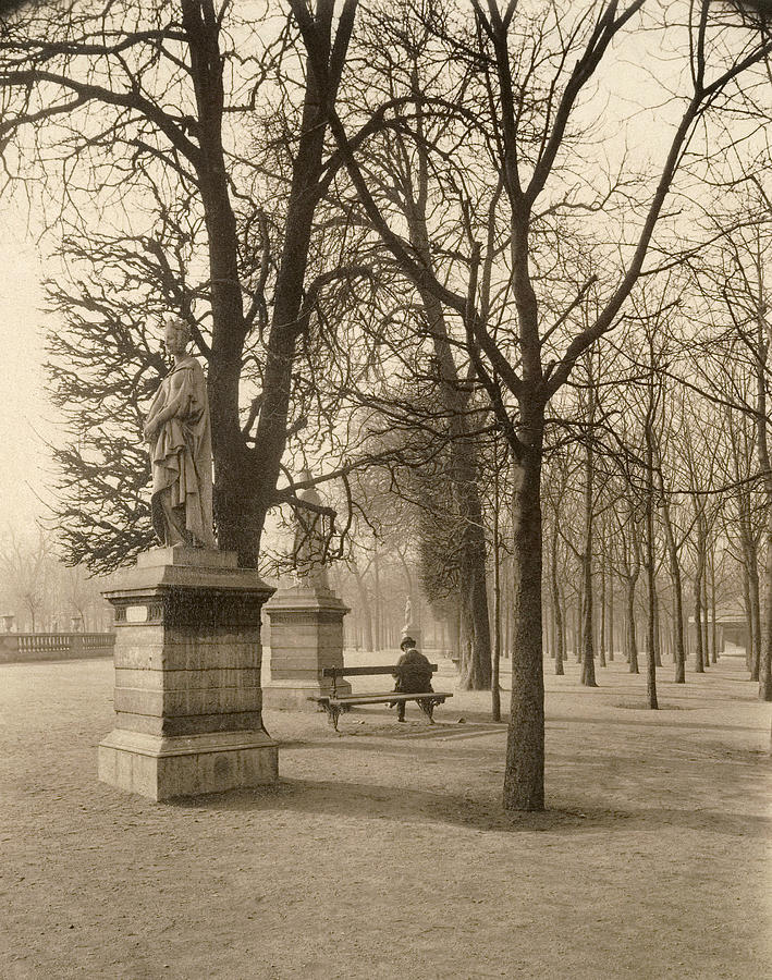 Luxembourg Gardens, Paris 1902 Photograph by Eugene Atget