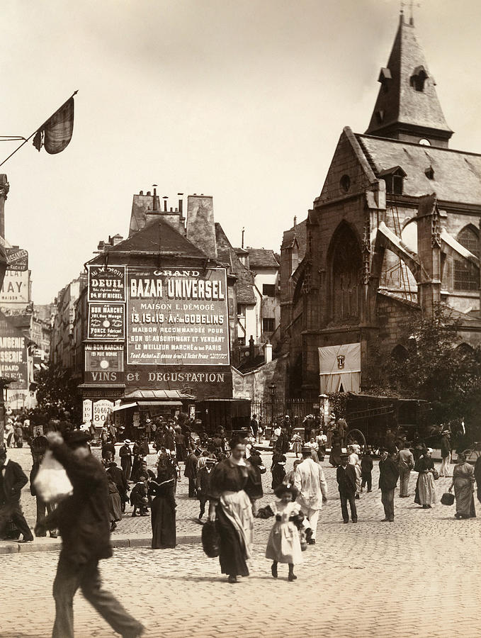 Paris Market, 1898 Photograph by Eugene Atget