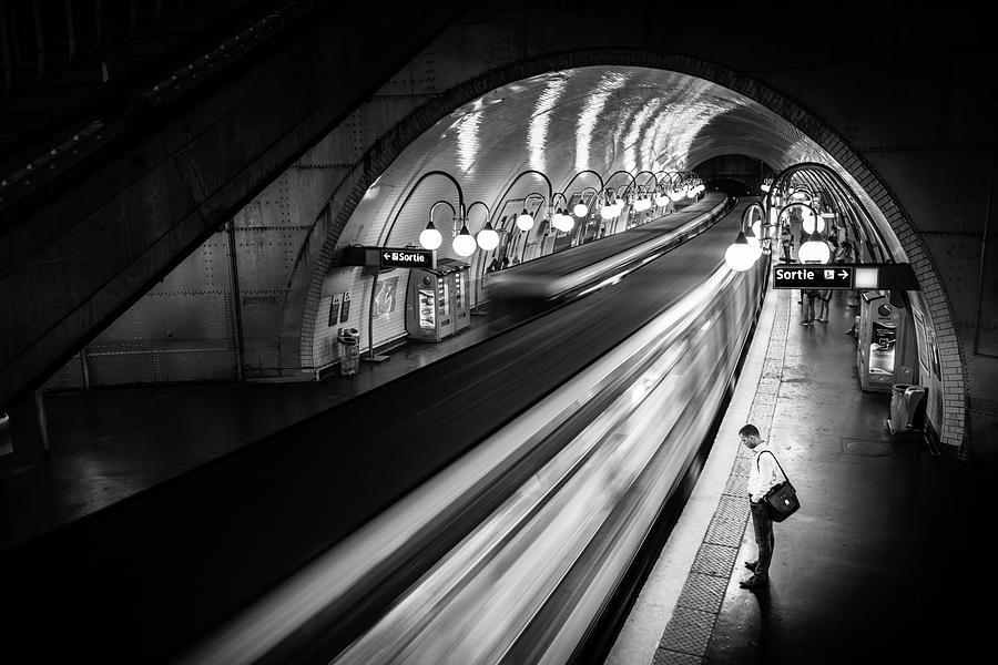 Paris Photograph - Paris Metro by Michael Lim