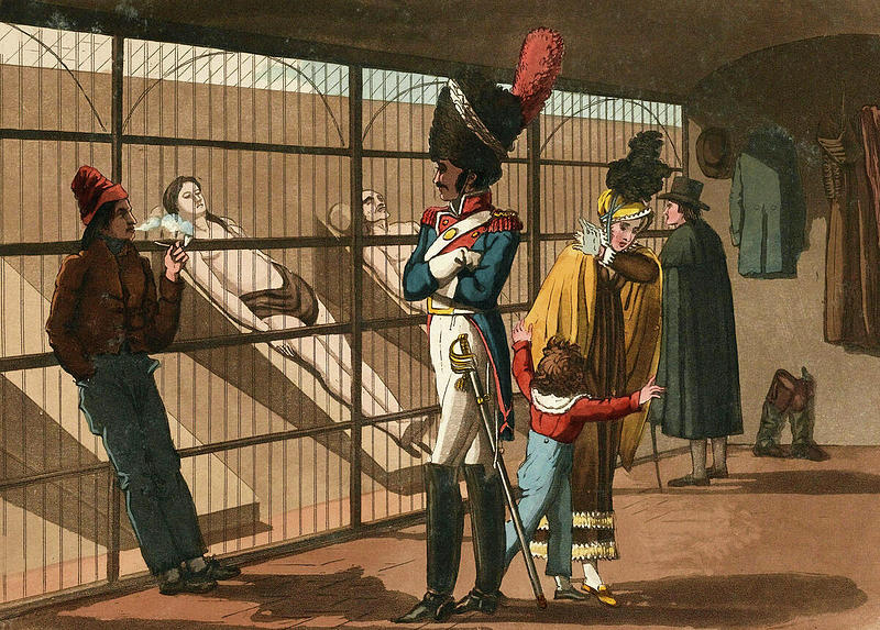 Paris Morgue Tourists, 1816 Photograph by Wellcome Images