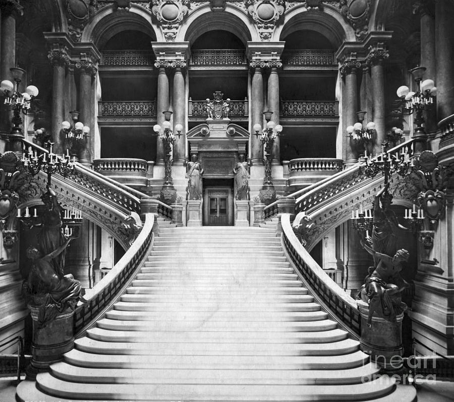 Paris Opera Grand Stairway Photograph by Bettmann