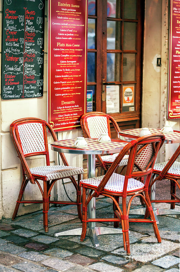 Paris Outdoor Cafe Scene Photograph by John Rizzuto