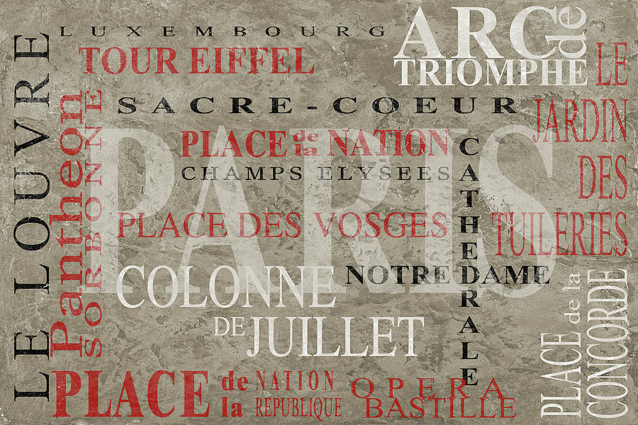 Paris Places Digital Art by Sd Graphics Studio Paris Places Digital Art by Sd Graphics Studio