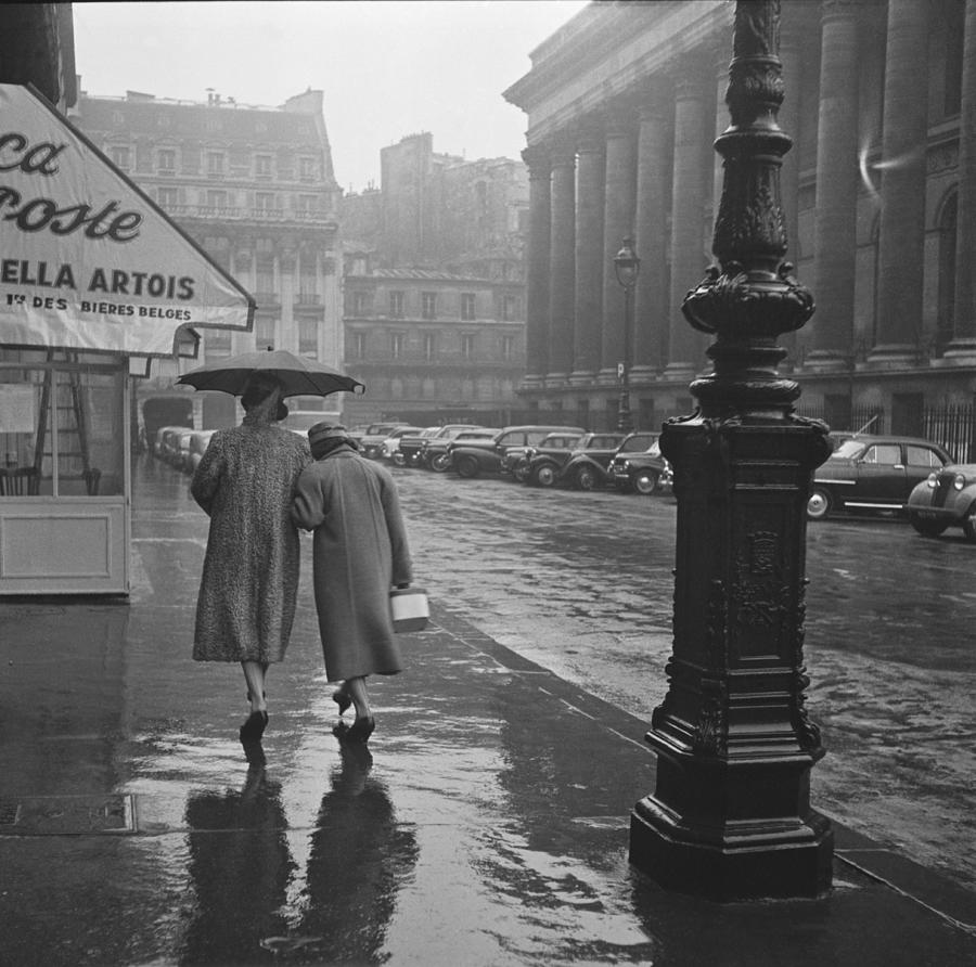 Paris, Raining Day On Reaumur Street In Photograph by Keystone-france