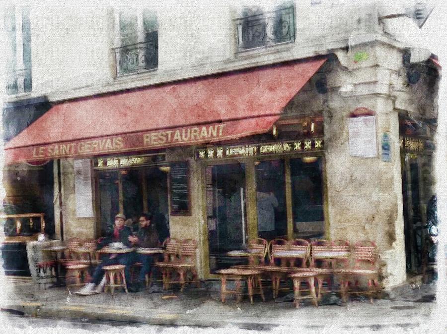Paris Restaurant Photograph by Tom Reynen