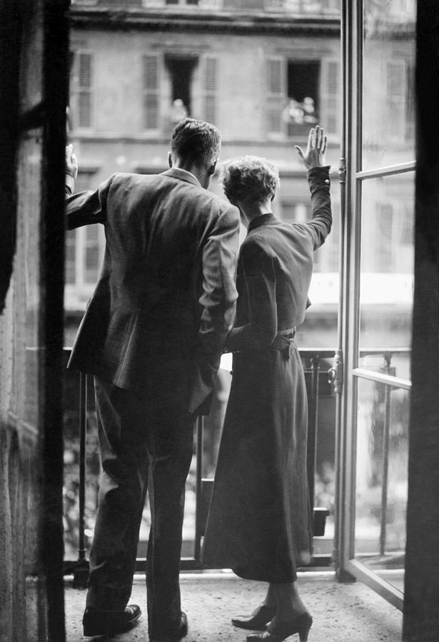 Paris, Rivoli Street. Amelia Earhart An Photograph by Keystone-france