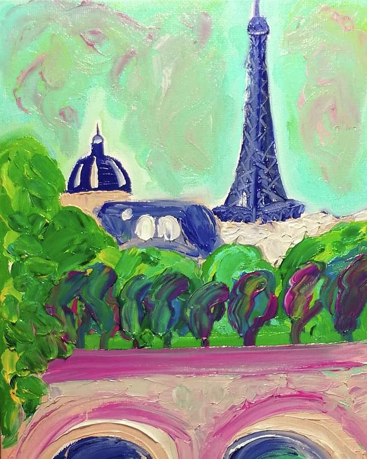 Paris Painting by Roni Goldfinger