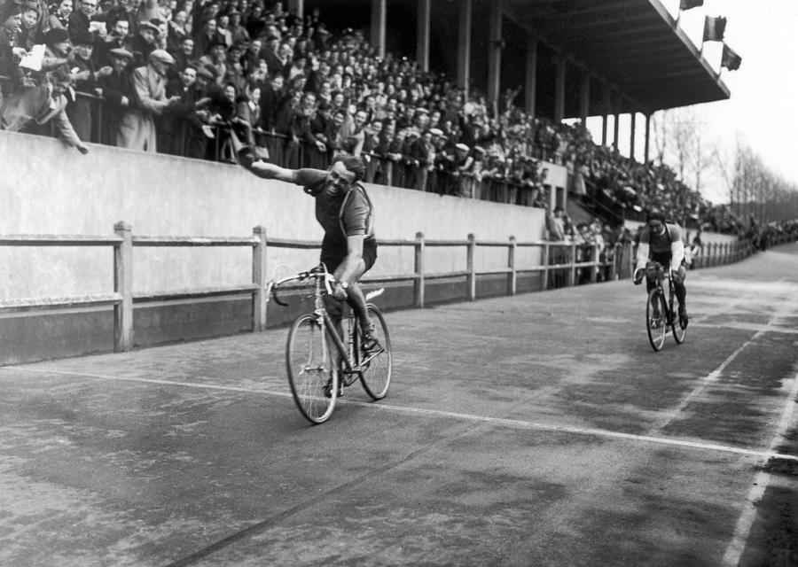 Paris-roubaix 1948  Belgian Cyclist Van Photograph by Keystone-france