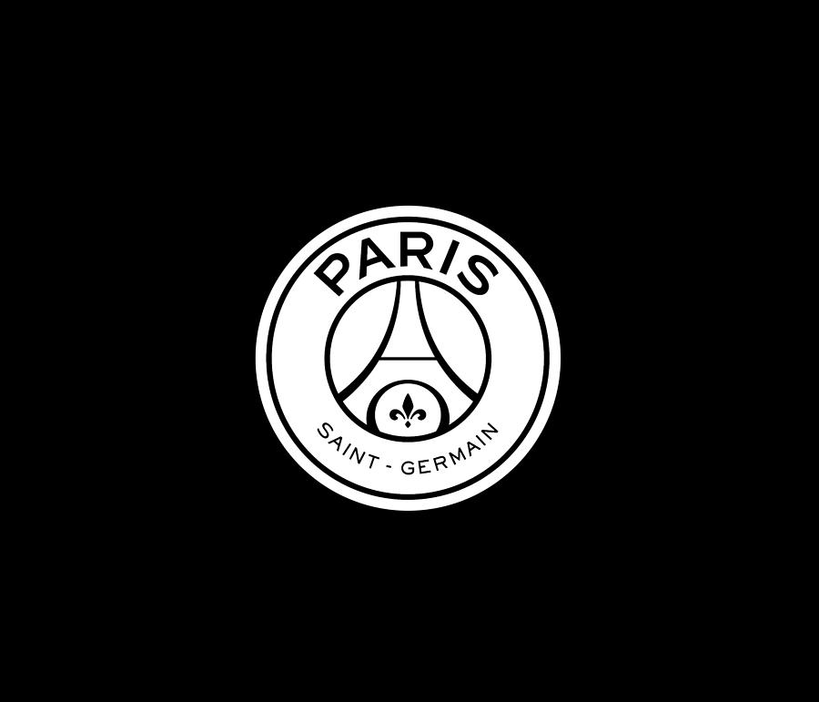 psg black and white