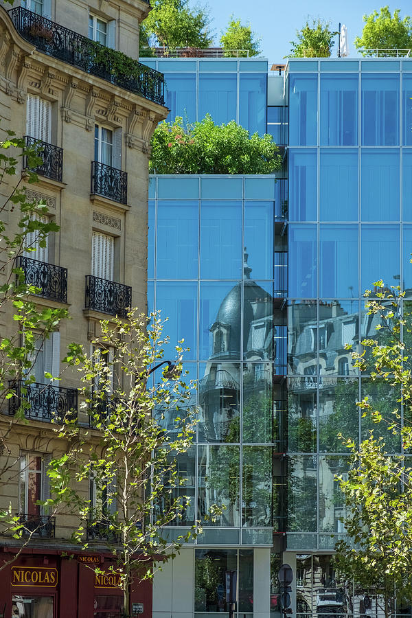 Classical building reflection on Modernity Photograph by Iordanis Pallikaras