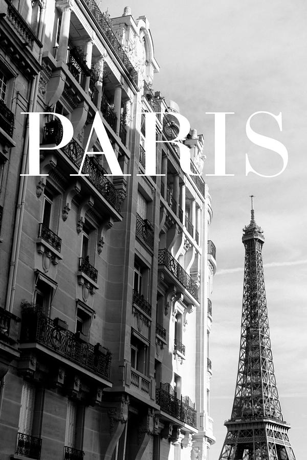 Paris Text 3 Photograph by 1x Studio Iii