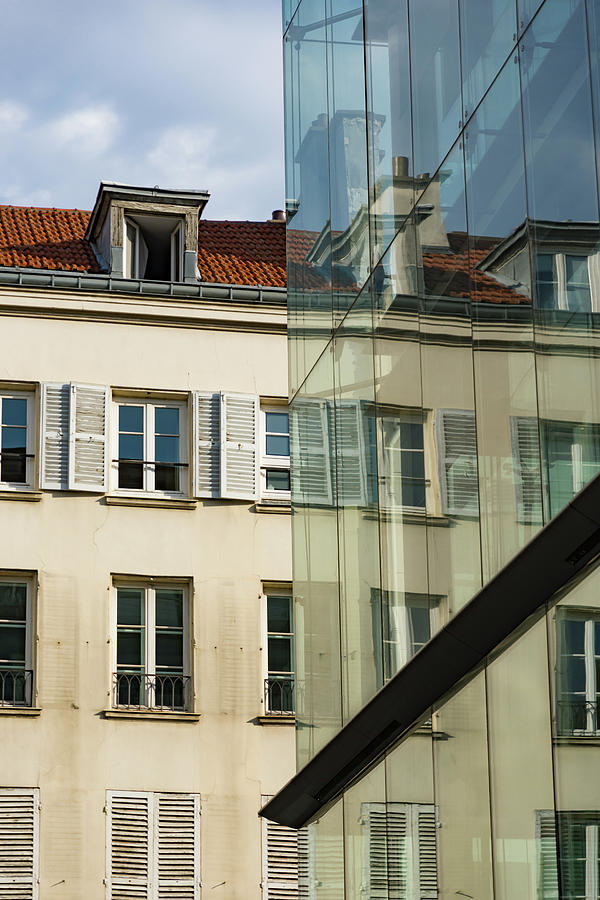 Parisian Windows Reflected Photograph by Liz Albro