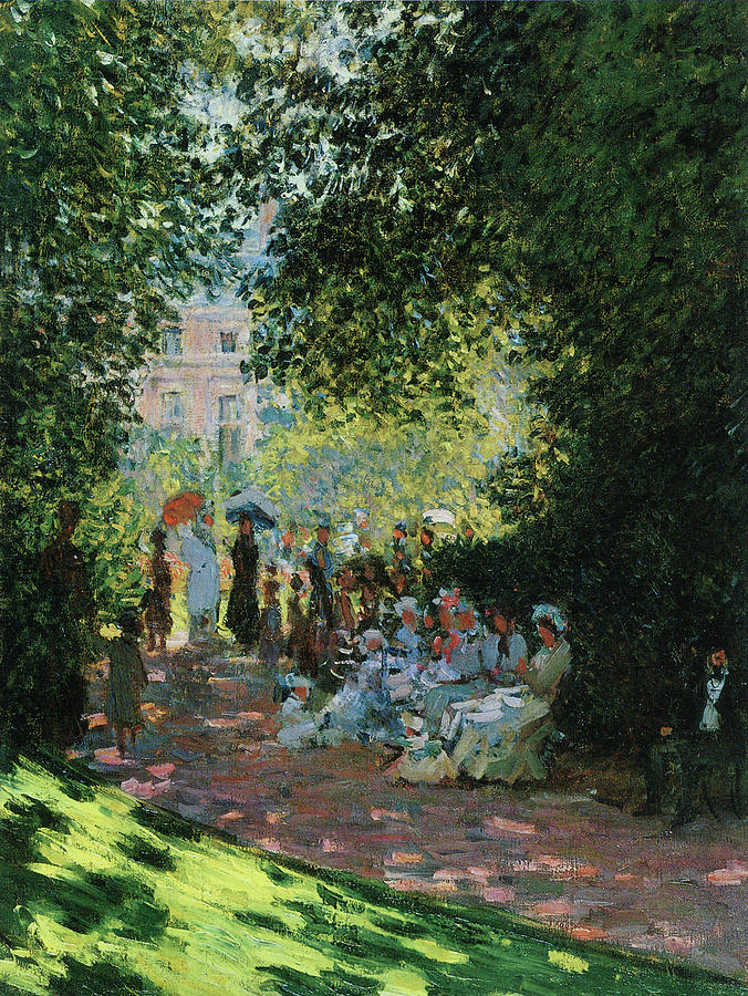 Parisians Enjoying Parc Monceau Painting by Masters Collection