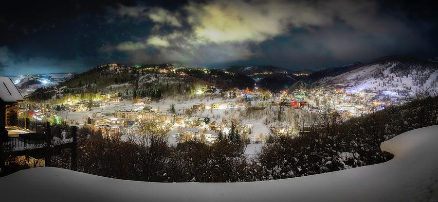 Park City At Night Photograph by Owen Weber