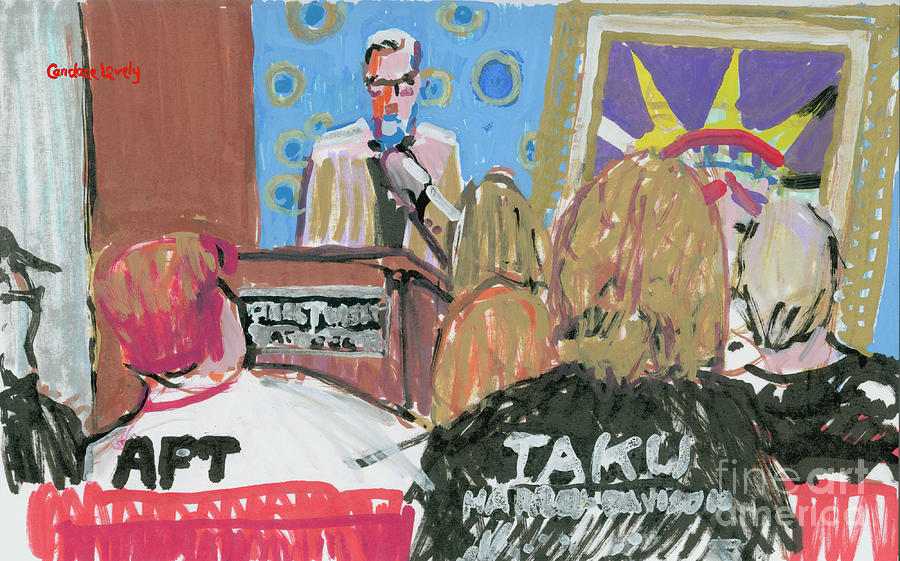 Park West Auctioning Max  Painting by Candace Lovely