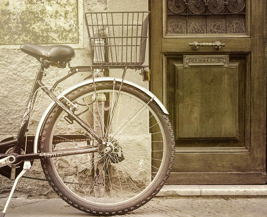 Parked Bike Lucca Italy Photograph by Joan Carroll