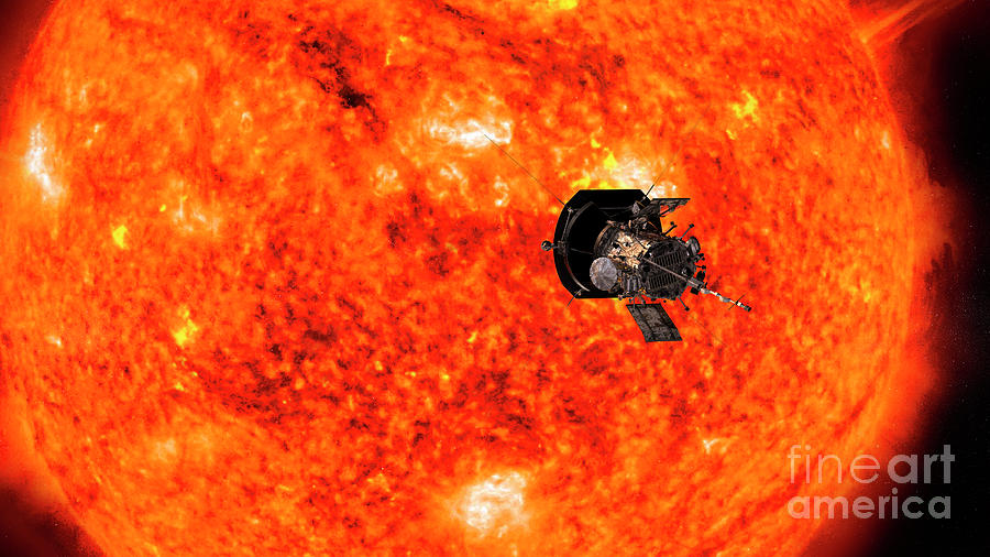 Parker Solar Probe Approaching The Sun Photograph by Nasa/johns Hopkins Apl/science Photo Library