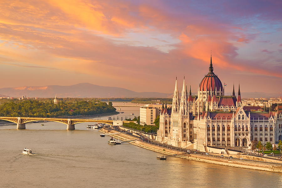 Architecture Photograph - Parliament Building, Budapest, Hungary by Jan Wlodarczyk