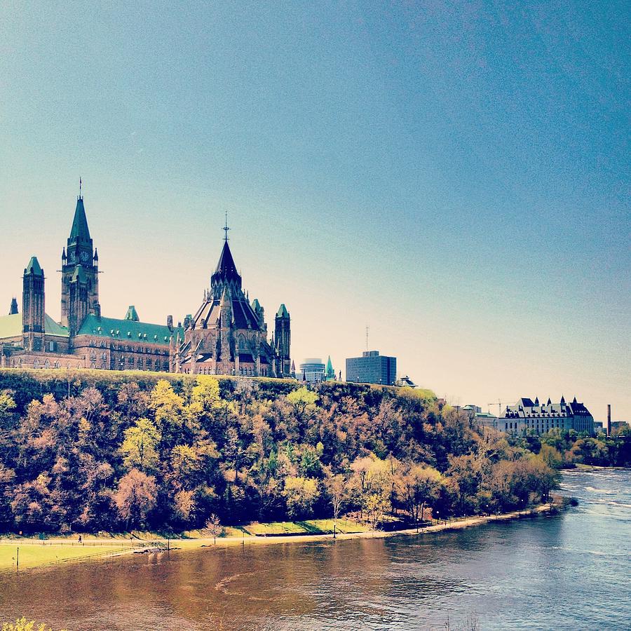 Parliament Hill And The Ottawa River Photograph by Danielle Donders