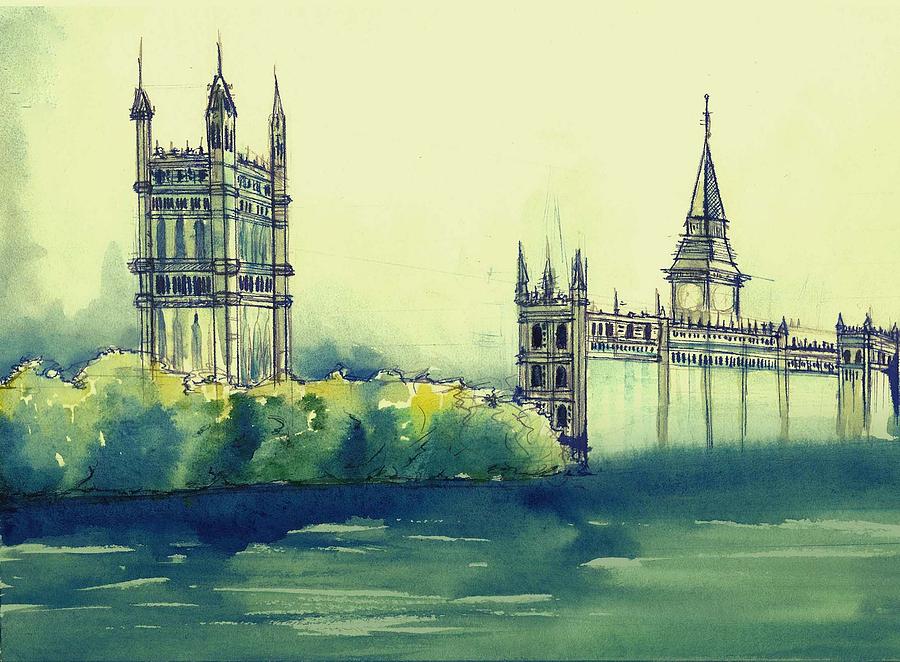 Parliament London Painting