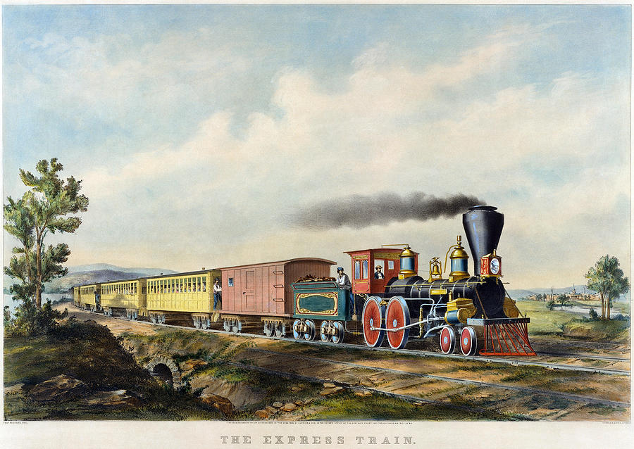 Parsons: Train, 1859 Painting by Charles Parsons - Fine Art America