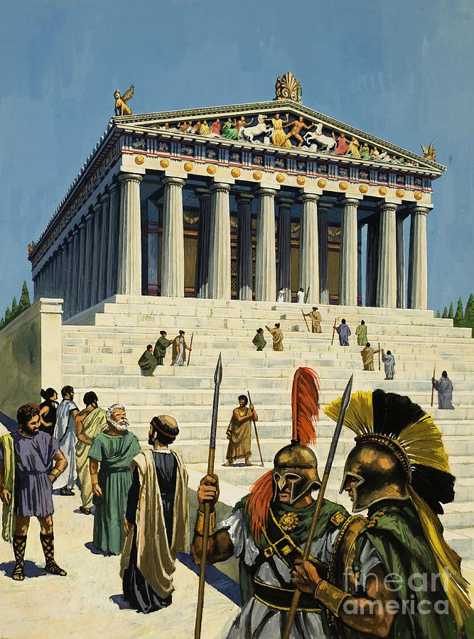 Greek Painting - Parthenon by Harry Green