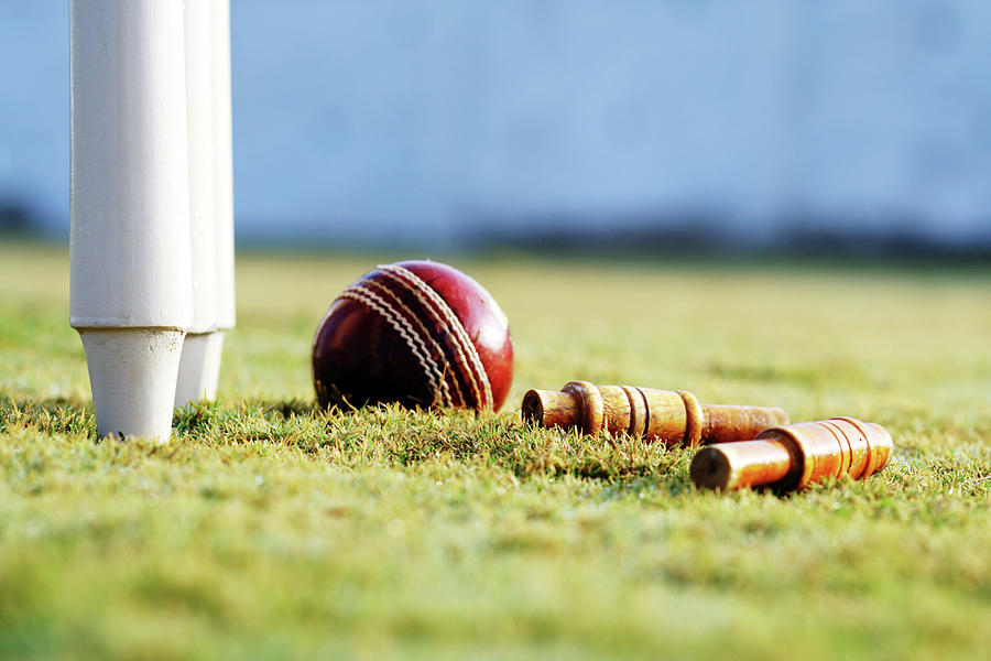 Partial View Of The Cricket Stumps And Photograph by Visage