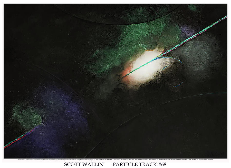 Energetic Painting - Particle Track Sixty-eight by Scott Wallin
