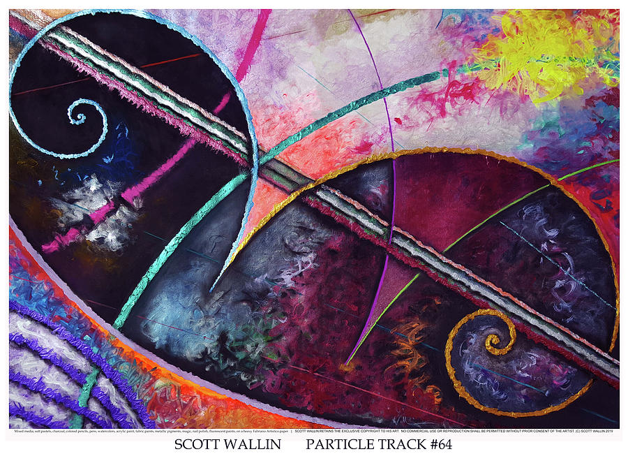 Particle Track Sixty-four Painting by Scott Wallin Particle Track Sixty-four Painting by Scott Wallin