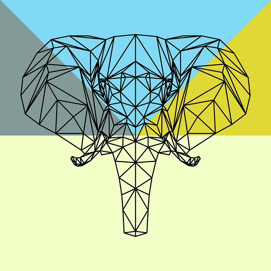Elephant Digital Art - Party Elephant by Naxart Studio Elephant Digital Art - Party Elephant by Naxart Studio