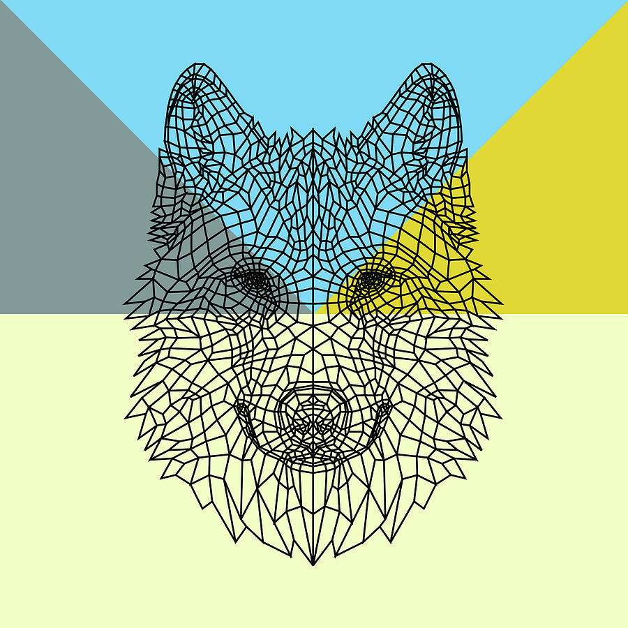 Nature Digital Art - Party Wolf by Naxart Studio