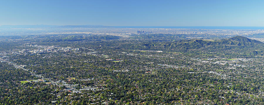 Pasadena From Above Photograph by S. Greg Panosian