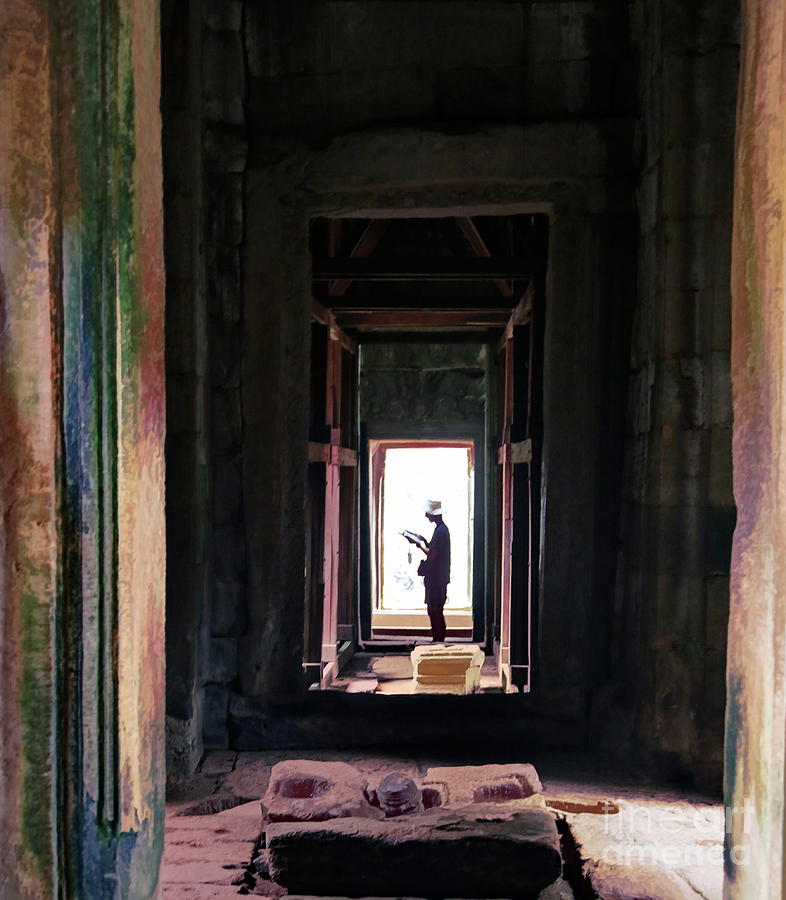 Passage Through Cambodian Temple  Photograph by Chuck Kuhn