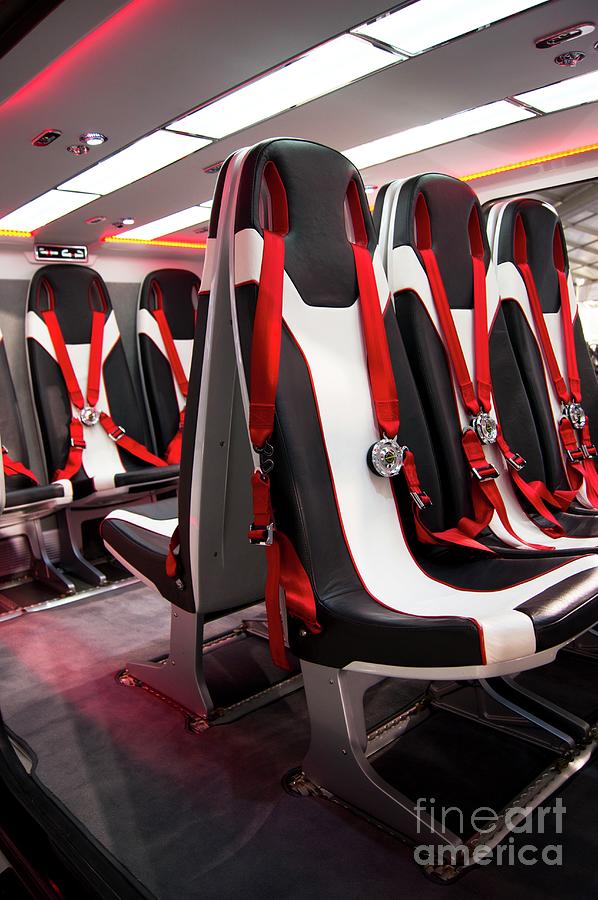 Passenger Helicopter Seats by Mark Williamson/science Photo Library