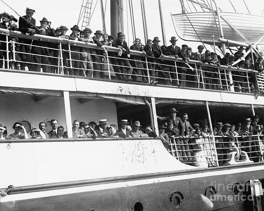 Passengers On Delayed Ship Photograph by Bettmann