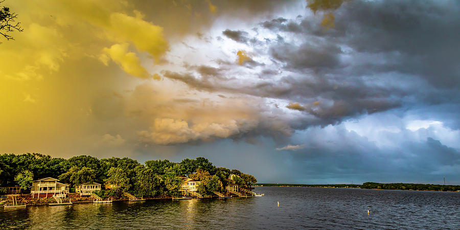 Passing Storm at Sunset Photograph by David Wagenblatt