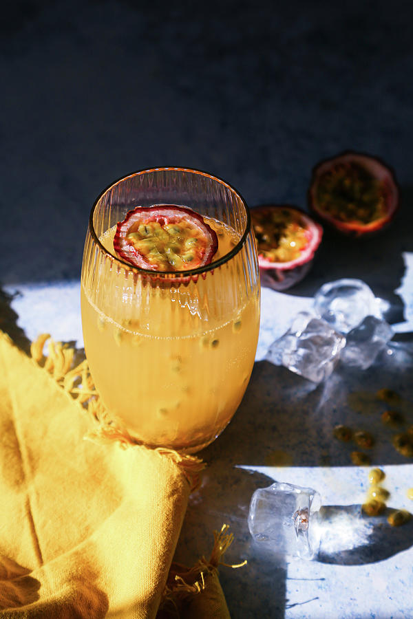 Passion Fruit Gin And Tonic Photograph By Anna Jakutajc-wojtalik - Pixels