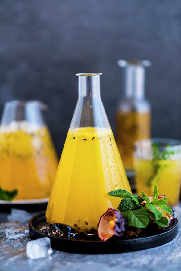 Passionfruit Cordial In A Carafe Photograph By Hein Van Tonder | Fine ...