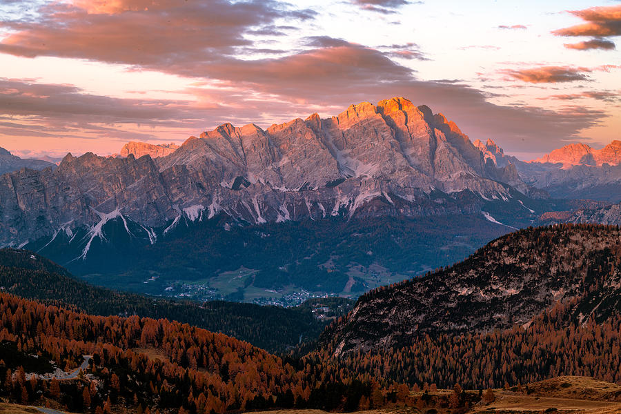 Sunset Photograph - Passo Giau Sunset by Ariel Ling