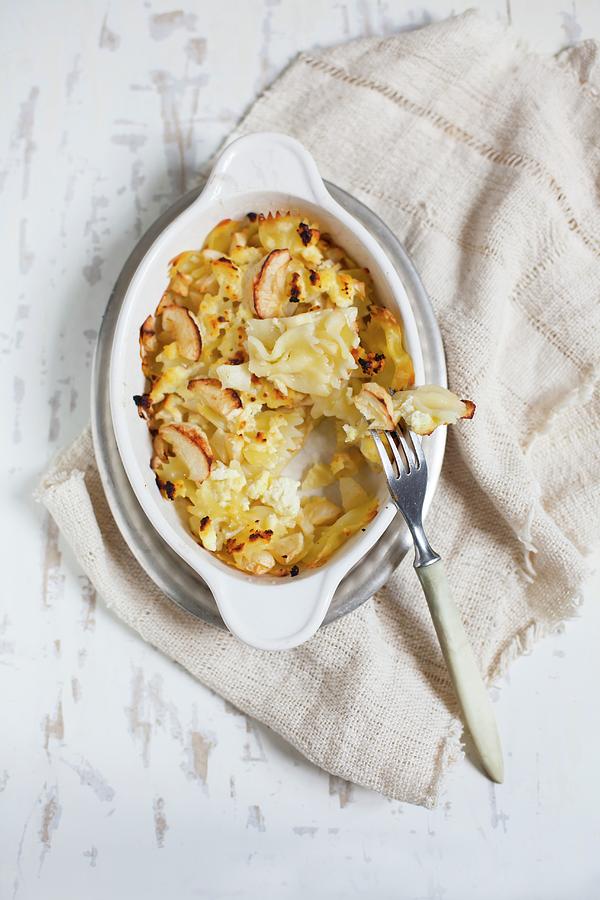 Pasta Bake With Apple Slices Photograph by Alicja Koll