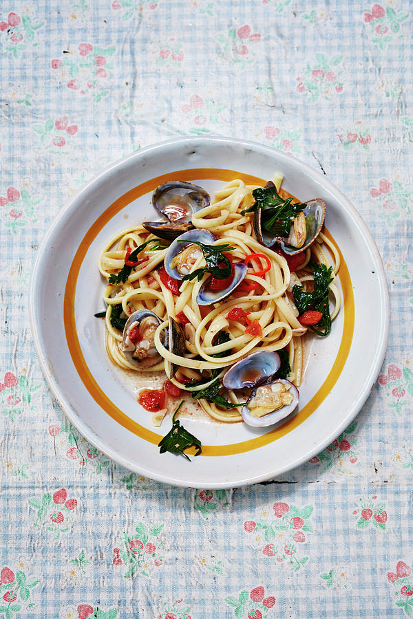 Pasta Vongole Photograph by Clive Streeter
