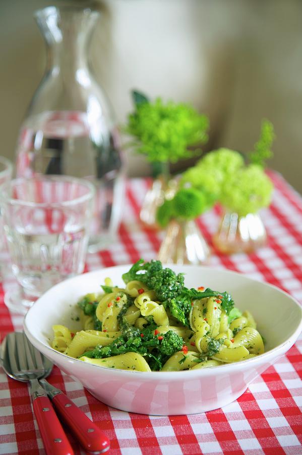 Pasta With Pesto And Broccoli Photograph by Heinze, Winfried