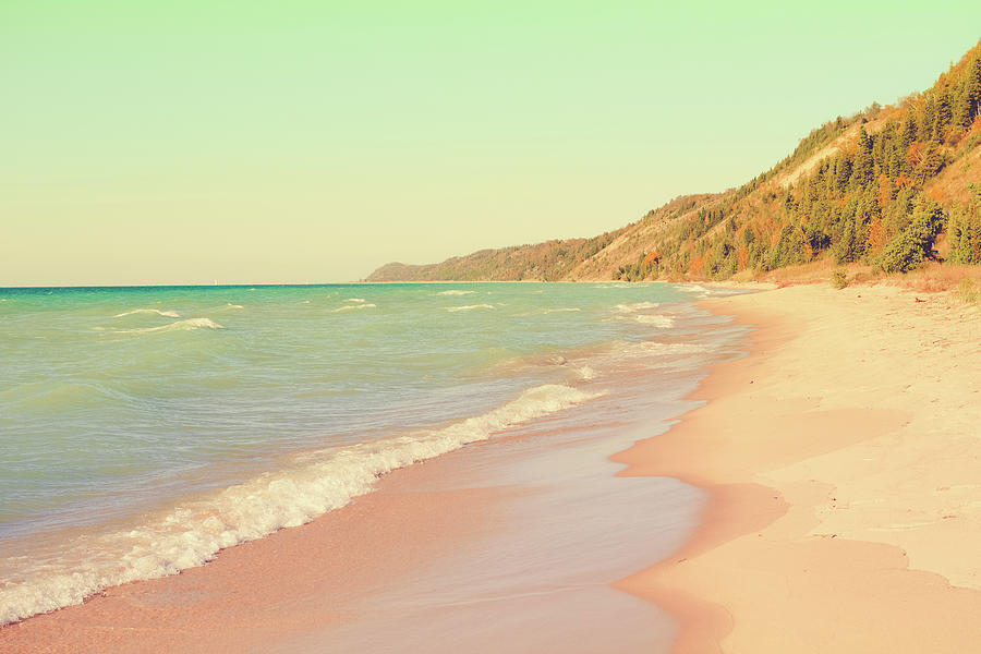 Lake Michigan Photograph - Pastel Beach Bliss by Olivia StClaire