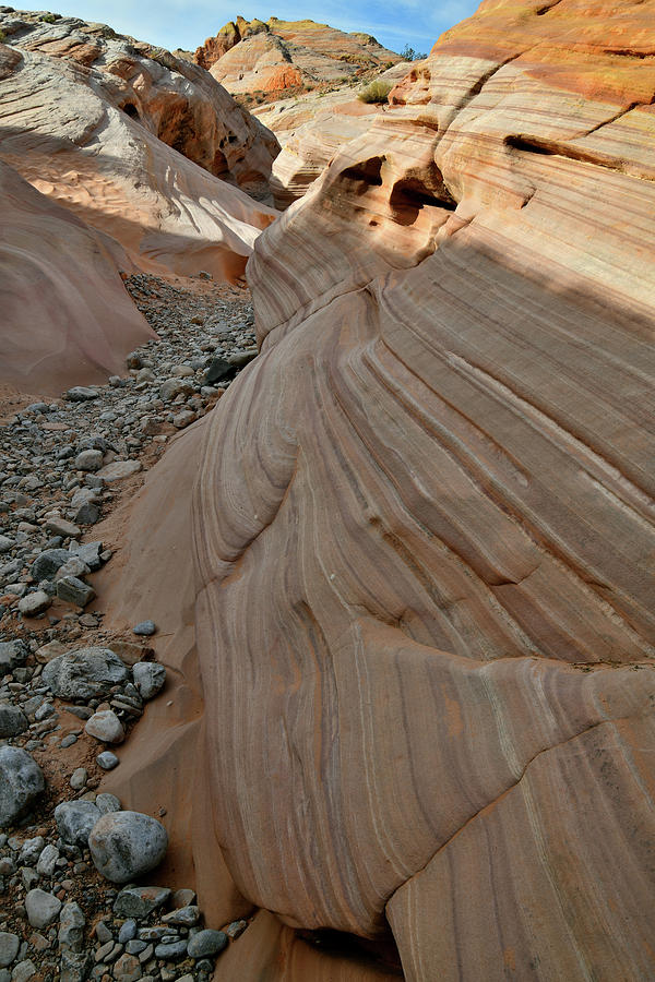 Pastel Canyon Sandstone Waves in Valley of Fire Photograph by Ray Mathis