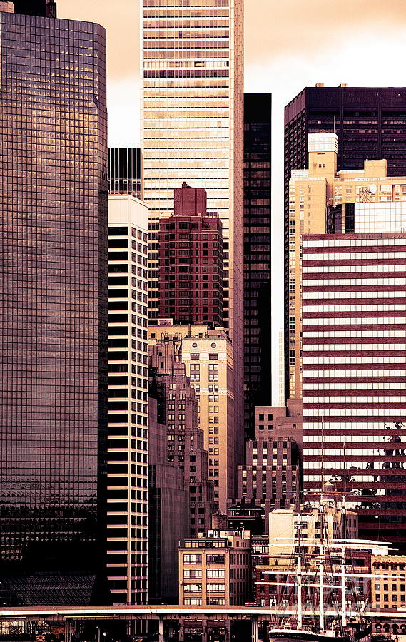 Pastel Colors Architecture NYC  Digital Art by Chuck Kuhn