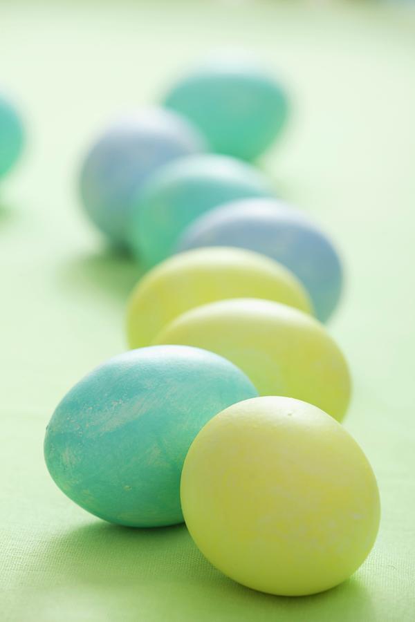 Pastel-coloured Easter Eggs Photograph by Studio Lipov