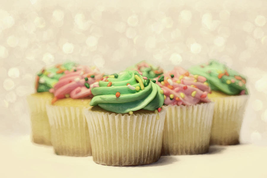 Pastel Cupcakes Photograph by Lori Deiter